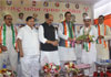 CHIEF MINISTER PRITHVIRAJ CHAVAN AT TILAK BHAVAN DADAR.