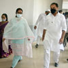 Minister Varshatai Gaikwad & Minister Sunil Kedar visited at Dharavi Sports Complex.
