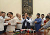 Congress Leader & Minister Narayanrao Rane Press Conference at Nyaneshwari Bunglow Malbar Hill. Congress Leader & Minister Narayanrao Rane Press Conference at Nyaneshwari Bunglow Malbar Hill.