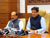Chief Minister Prithviraj Chavan & MPCC Manikrao Thakare Press Conference at Varsha Bunglow.