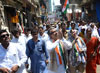 186-Mumbadevi Assembly Congress Party Candidate Amin Patel Padyatra at Nagpada.