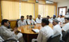 MPCC President & Ex.Chief Minister Ashokrao Chavan at Dadar Tilak Bhavan in Mumbai.