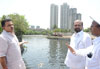 MRCC President Sanjay Nirupam & Opposition Leader Devendra (Bala) Ambekar Pre Monsoon visit to see the Cleaning of Nala's in Mumbai.