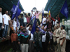 RPI PROTEST AT KALYAN STATION RAIL ROKO. RPI PROTEST AT KALYAN STATION RAIL ROKO.