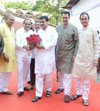 Newly Appointed MPCC President & Ex. Chief Minister Ashokrao Chavan Welcomed by Opposition Leader Radhakrishna Vikhe Patil at Vidhan Bhavan Mumbai.