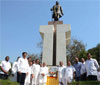 EX CHIEF MINISTER OF MAHARASHTRA VASANTDADA PATIL ON HIS DEATH ANNIVERSARY IN MUMBAI.