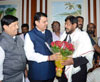 Central MoS Ramdas Athawale Meets Chief Minister Devendra Fadnavis.