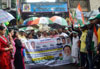 Mumbai Congress Protest against BMC all over Mumba BMC ward wise Agitation.