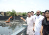MRCC President Sanjay Nirupam & Opposition Leader Devendra (Bala) Ambekar Pre Monsoon visit to see the Cleaning of Nala's in Mumbai.