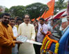 Shiv Sena Uddhav Thackeray During Public Release Ceremony of Tata Tempo's To Make Marathi Entrepreneurs at Kala Chowky.