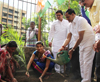 Former Mumbai Congress President Kripashankar Singh "Tree Plantation" on Birth Anniversary Of Bharat Ratna Former Prime Minister Late.Rajiv Gandhi at Kalina.