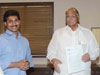 Y.S.R CONGRESS PARTY ANDHRA PRADESH PRESIDENT Y.S.JAGANMOHAN REDDY MEETS NCP PRESIDENT & UNION MINISTER SHARAD PAWAR AT Y.B.CHAVAN CENTER.