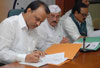 NCP LEADERS MEETS AT RASHTRAWADI BHAVAN NARIMAN POINT.