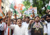 Mumbai Youth Congress Protest Demonstration Demanding MP. Chief Minister Shivraj Chouhan's Resignation at Dadar outside BJP Mumbai Pradesh Office.