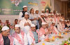 Congress Leaders during  Ramzan Roza Iftaar Party at Haj House.