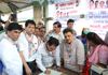 Mumbai Congress Signature Campaign Against Metro Fare Hike at Andheri Metro Station.