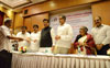 Chief Minister Prithviraj Chavan,Union Minister of State & MP.Milind Deora & State Minister Sachin Ahir in Sahyadri Guest House at Malabar Hill.