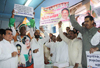 Congress Party Leader's Protest against BJP Govt.at Thane & New Mumbai. Congress Party Leader's Protest against BJP Govt.at Thane & New Mumbai.