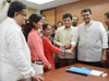 Chief Minister Devendra Fadnavis & MP.Kirit Somaiya at Mantaralaya.
