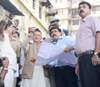 Governor Bhagat Singh Koshyari visiting Banganga Lake .
