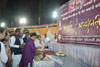 MRCC Presudent Sanjay Nirupam Paid Homage to the CRPF Jawans in the cowardly terror attack in J&K Pulwama at Rajiv Gandhi Bhavan Azad Maidan during Gujarati Sammelan at Andheri.