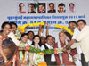 Congress Party Leader Gurudas Kamat & Narayanrao Rane during Election Campaign in Mumbai.