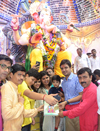 Minister Pankaja Munde For "Lal Baugcha Raja" Ganpati Darshan. Minister Pankaja Munde For "Lal Baugcha Raja" Ganpati Darshan.