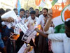 Mumbai Youth Congress President Ganeshkumar Yadav with Youth Congress Team Protest at Kalina University.