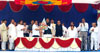 CHIEF PRITHVIRAJ CHAVAN MINISTER NARAYANRAO RANE & MPCC.PRESIDENT AT JAITAPUR.