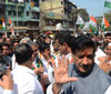 CHIEF MINISTER PRITHVIRAJ CHAVAN & UNION STATE MINISTER MILIND DEORA ROAD SHOW CONGRESS-NCP & PRP CANDIDATE WARD.NO 223,222,220 AT PAYDHUNI ON OCCASION MUMBAI CONGRESS PRESIDENT KRIPASHANKAR SINGH,MLA AMIN PATEL.