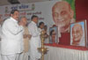 MUMBAI CONGRESS CELEBRATES 125 YEAR OF FOUNDATION OF INDIAN NATIONAL CONGRESS AT MUMBAI TEJPAL HALL.