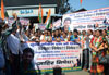 Mumbai Congress SC Cell Protest against Govt.at Dadar Station on Dalit Phd Scholar Rohit Sucide at Hyderabad University .