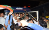Mumbai Congress President Sanjay Nirupam Lead Protest with Congress Party workers at Kandivali Highway against Arrest of Cong VP Rahul Gandhi by Delhi Police.
