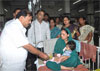 MLA KALIDAS KOLMBKAR AT K.E.M.HOSPITAL.
