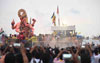 Ganesh Visarjan (Immersion) at Girgaon Chowpatty.