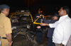 TAXI ACCIDENT AT CHEMBUR HIGHWAY.