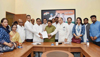 Mumbai Congress Leader at Rajiv Gandhi Bhavan. Mumbai Congress Leader at Rajiv Gandhi Bhavan.