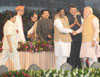 Oath Taking Ceremony of Chief Minister and Minister's of Maharashtra at Wankhede Stadium Mumbai. Oath Taking Ceremony of Chief Minister and Minister's of Maharashtra at Wankhede Stadium Mumbai.