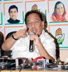 Congress Leader & Ex.Chief Minister Narayanrao Rane Press Conference at Gandhi Bhavan. Congress Leader & Ex.Chief Minister Narayanrao Rane Press Conference at Gandhi Bhavan.