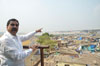 Congress Leader Nasim Khan take over Airport Rehabilitation of Slum.