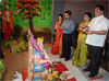 MINISTER NARAYAN RANE DOING GANESH POOJA AT CHEMBUR.
