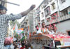 South Mumbai Congress/NCP/PRP (Kawade) Republican Party of India(Democratic)Alliance MP.Candidate Milind Deora Election Campaign Rally in South Mumbai Parliamentary Constituency at Bhendi Bazaar Assembly. South Mumbai Congress/NCP/PRP (Kawade) Republican Party of India(Democratic)Alliance MP.Candidate Milind Deora Election Campaign Rally in South Mumbai Parliamentary Constituency at Bhendi Bazaar Assembly.