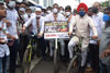 Mumbai Congress President Bhai Jagtap with Team Protest agianst BJP Govt. at Borivali on issue of Petrol Diesel Price Hike Rates. Mumbai Congress President Bhai Jagtap with Team Protest agianst BJP Govt. at Borivali on issue of Petrol Diesel Price Hike Rates.