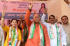 Congress Party Leader Gurudas Kamat during Election Campaign at Andheri. Congress Party Leader Gurudas Kamat during Election Campaign at Andheri.