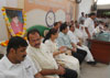SHARADHANJALI TO JITENDRA PICHAD BY NCP LEADERS AT NCP BHAVAN NARIMAN POINT MUMBAI.