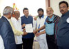 Chief Minister Devendra Fadnavis & Social Justice & Empowerment MOS Ramdas Athawale at Varsha Bunglow.