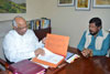 RPI PRESIDENT & EX.M.P. RAMDAS ATHAWALE MEETS NCP PRESIDENT & UNION MINISTER SHARAD PAWAR AT NEW DEHLI ON ISSUE OF INDU MILL