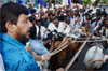 RPI PRESIDENT RAMDAS ATHAWALE IN RALLY  AT DADAR CHATIYA BHOOMI