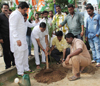 Former Mumbai Congress President Kripashankar Singh "Tree Plantation" on Birth Anniversary Of Bharat Ratna Former Prime Minister Late.Rajiv Gandhi at Kalina. Former Mumbai Congress President Kripashankar Singh "Tree Plantation" on Birth Anniversary Of Bharat Ratna Former Prime Minister Late.Rajiv Gandhi at Kalina.