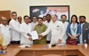 Mumbai Congress Leader at Rajiv Gandhi Bhavan.